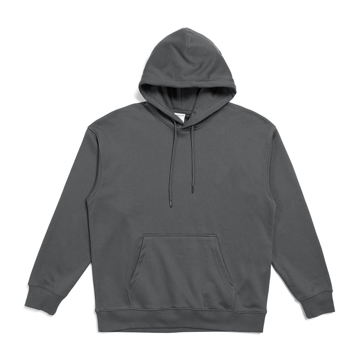 New Hooded Hoodies for Men Thick Fabric, Solid Basic Sweatshirts with Quality Jogger Texture Pullovers