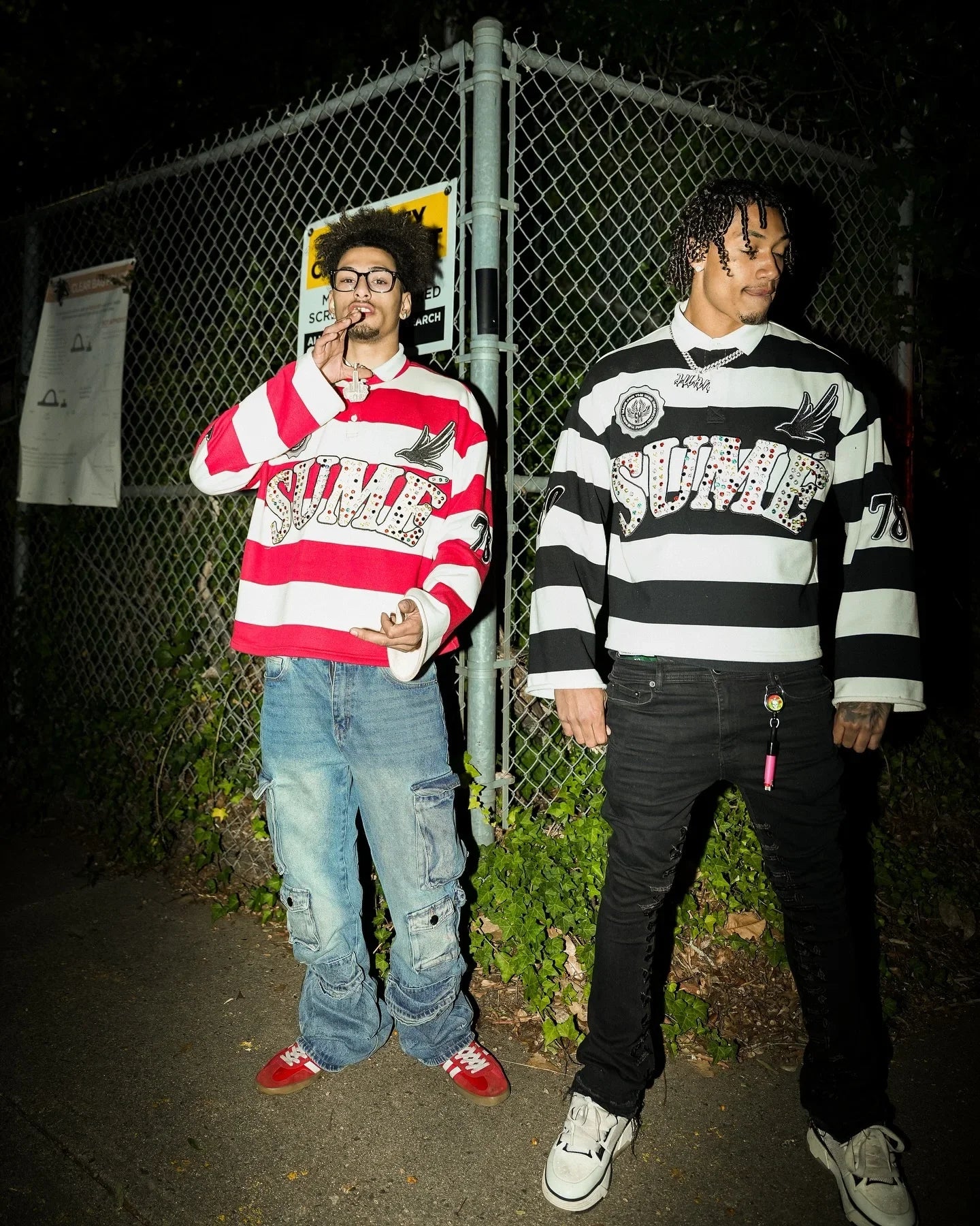 Retro Y2K Polo Shirt Men Long Sleeve Embroidery Stripe Hip Hop Top