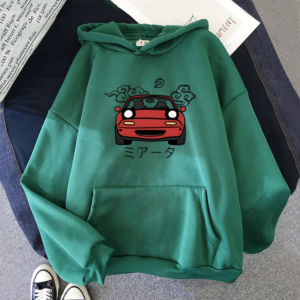 Men Hoodies JDM Japanese Automotive Printed Pullover