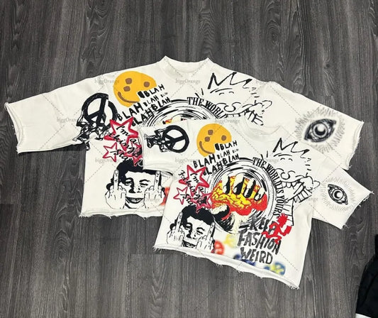 Y2K Gothic Punk Style Graphic T-shirt