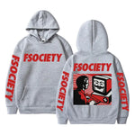 Geeky Mr Robot Fsociety Graphic Hoodie