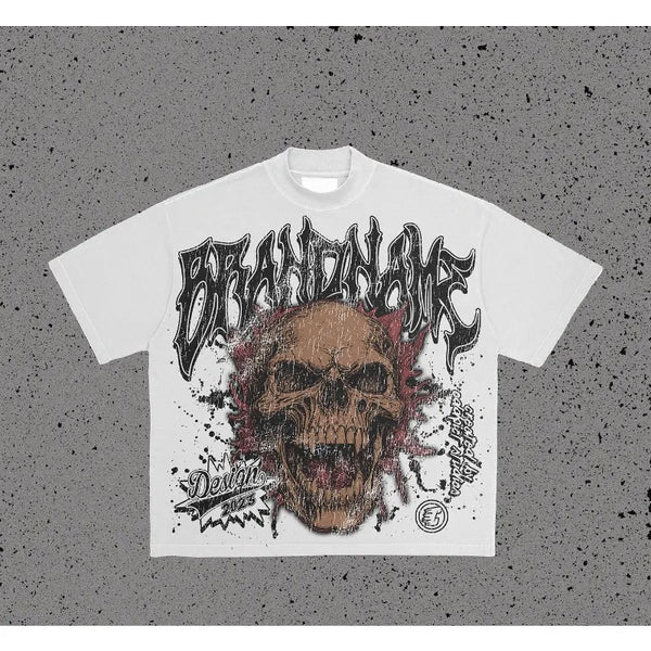 2024 Hip Hop Übergroßes bedrucktes T-Shirt 