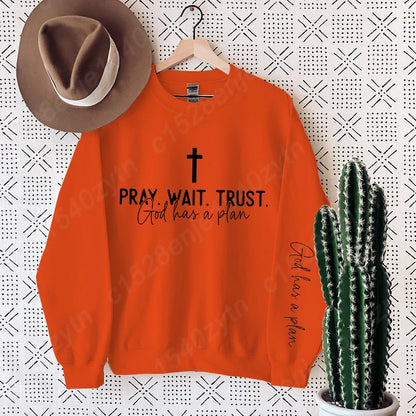 Uplifting Christian Quote Crewneck Sweatshirt Long Sleeve