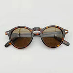 Vintage Round Acetate Sunglasses