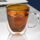 Doppelwandige Glas-Kaffeetasse, Gläser, Kaffeetasse