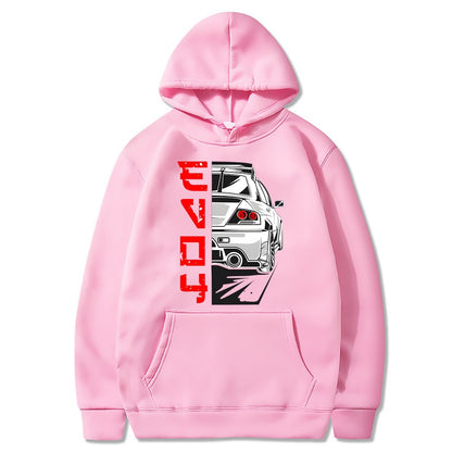 Men Hoodie Harajuku Cartoon Anime Kawaii Car Casual