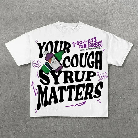 Y2K Top Syrup Matters Graphic Print Tee