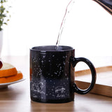 Temperature Sensing Discoloration Ceramic Cup Mug Creative Gift Twelve Constellation Magic