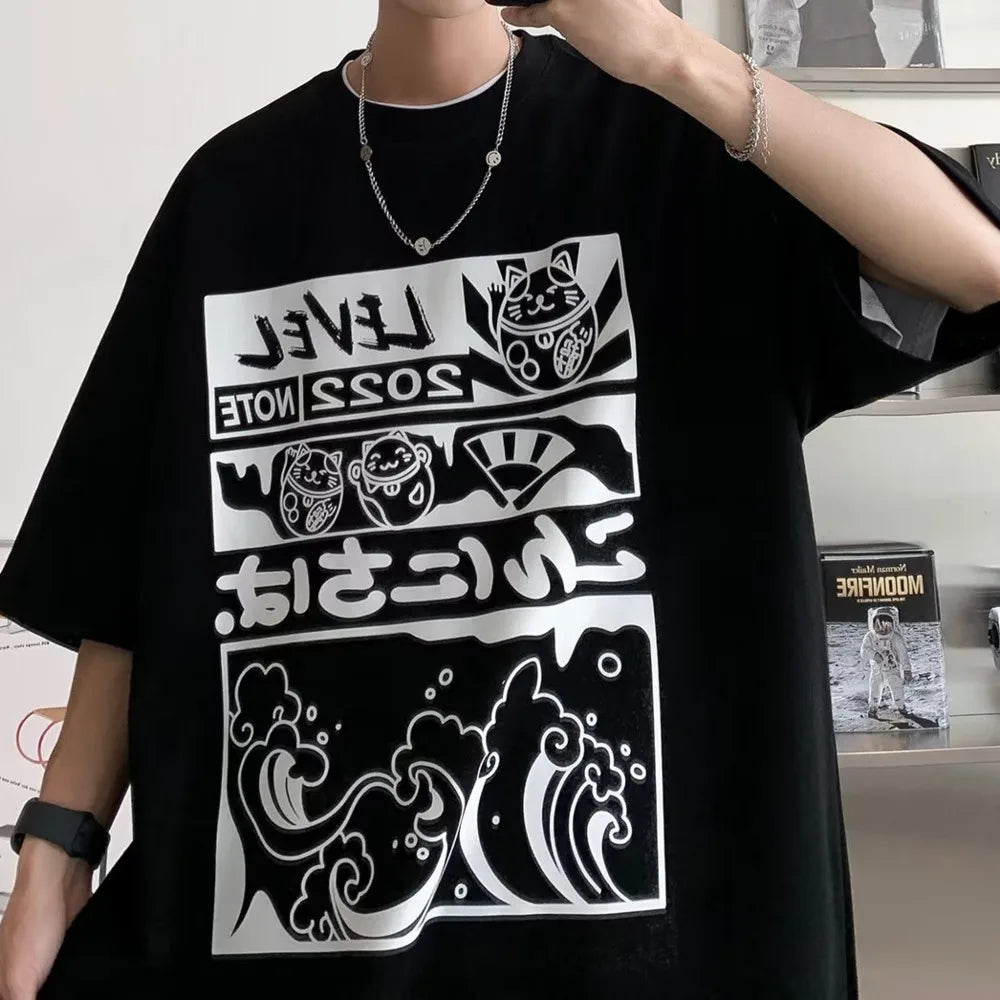T-shirt Anime Y2k Tops Streetwear Harajuku