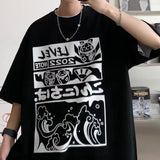 T-Shirt Anime Y2k Tops Streetwear Harajuku