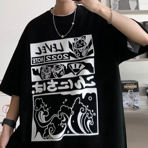 T-shirt Anime Y2k Tops Streetwear Harajuku