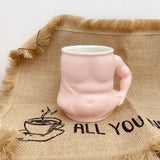 Tasse Kreatives Mädchen Weird Cup Pinch Belly Cup Fat House Belly