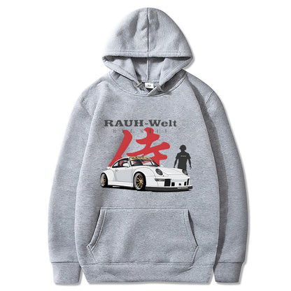 Men Hoodies Harajuku Japanese Anime Cartoon Print Casual