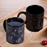 Temperature Sensing Discoloration Ceramic Cup Mug Creative Gift Twelve Constellation Magic