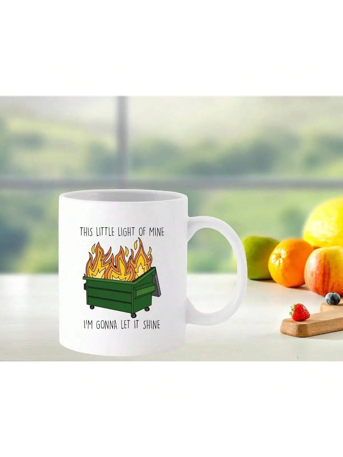 Dumpster Fire Racoon Mug Trash Animal Racoon Gifts