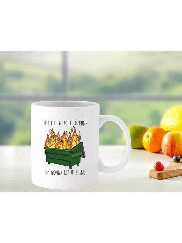 Dumpster Fire Racoon Mug Trash Animal Racoon Gifts