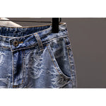 Printed Men's Clothing Denim Shorts Summer Fashion