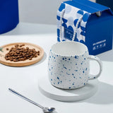 500ml Ceramic Mug Gift Package Blue Coffee Cup