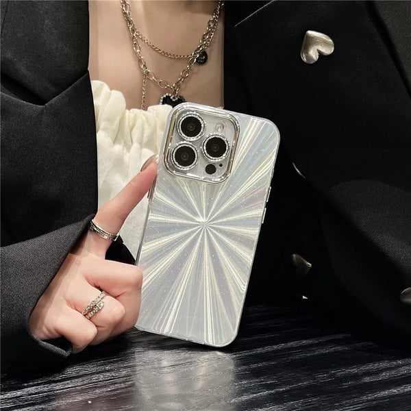 Cute Glitter Aurora Laser Phone Case For iPhone