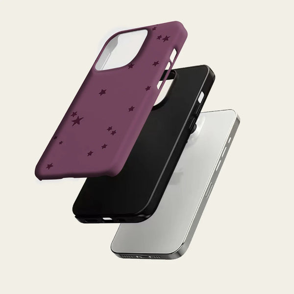 iPhone Magnetic Star Case Purple MagSafe Tough Double Layer Armor