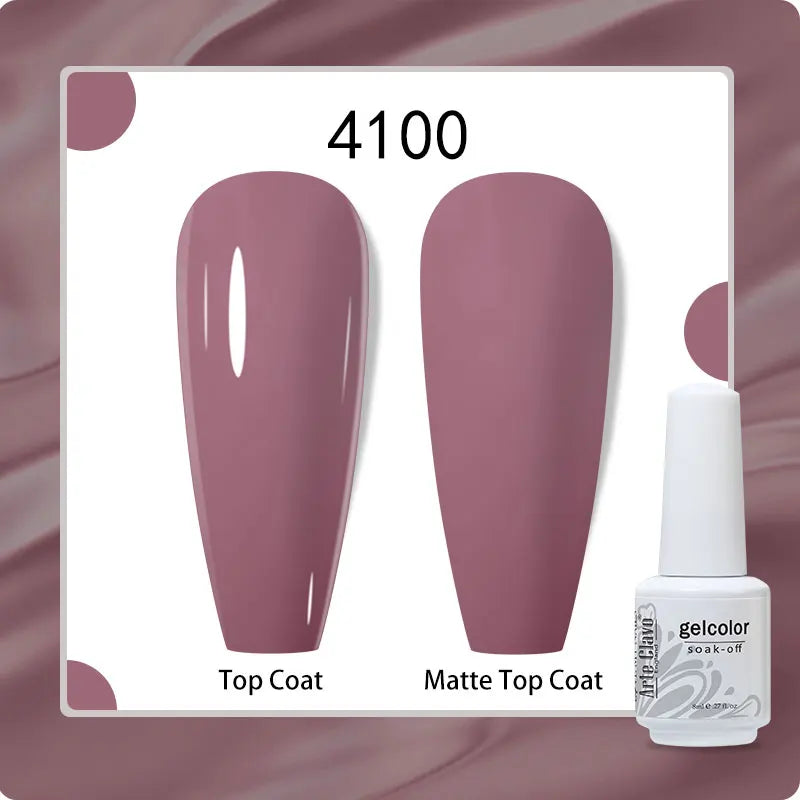 8ml Pure Color Gel Nail Polish Nail Art Manicure Semi Permanent