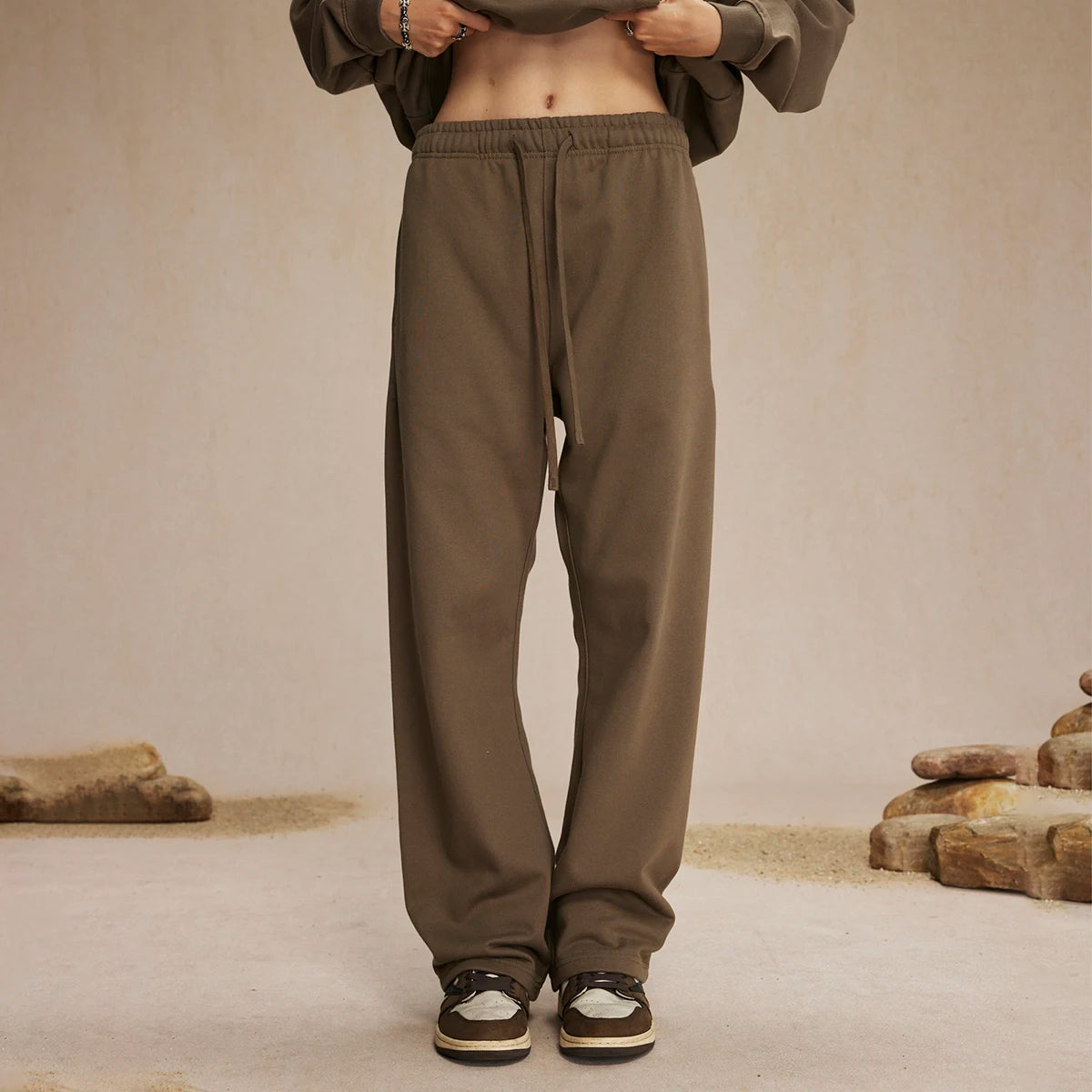 Vintage Trendy Drawstring Casual Sports Pants