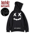 Trendy Ins Fashion Men Street Hoodie 2023 Trend with Smiling Face Print