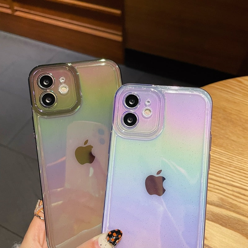 Phone Case Rainbow Silicone For iPhone 11 12 13 14 Pro Max X Xs Max XR