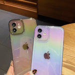 Handyhülle Regenbogen Silikon für iPhone 11 12 13 14 Pro Max X Xs Max XR