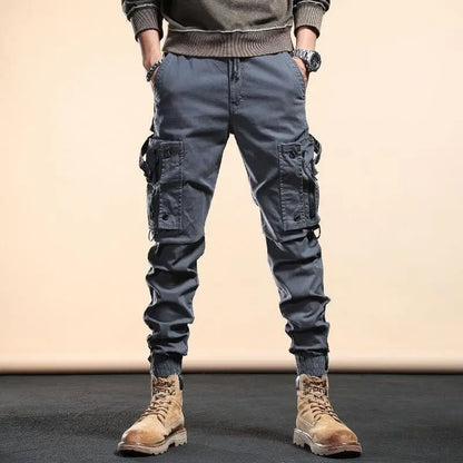 Casual Zipper Pockets Versatile Fashion Men's Pants