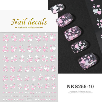 Glossy Y2K Star Nail Decals