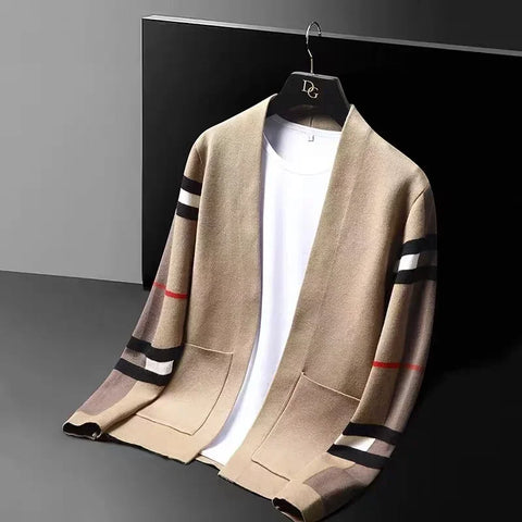 Premium Knitted Long Sleeve Cardigan For Men Autumn Winter Style Icon