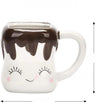 4PCS ceramic expression cotton candy mug mug coffee cup Marshmallow