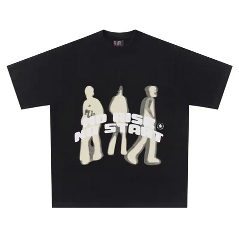 Übergroßes T-Shirt für Männer, schnell trocknend, Hip Hop, Vintage, Streetwear, Harajuku, kurzärmelig, Gothic