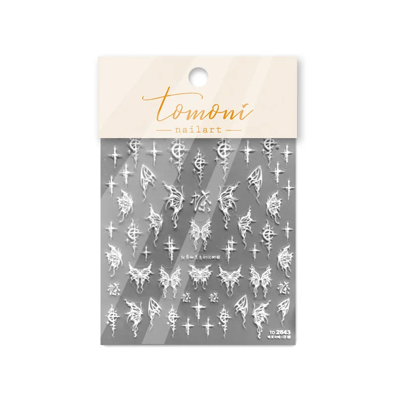 Bronzing Gilded Butterfly Nail Art