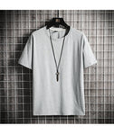 Short Sleeve T Shirt Men Print Black White Tshirt Top Tees Brand Fashion