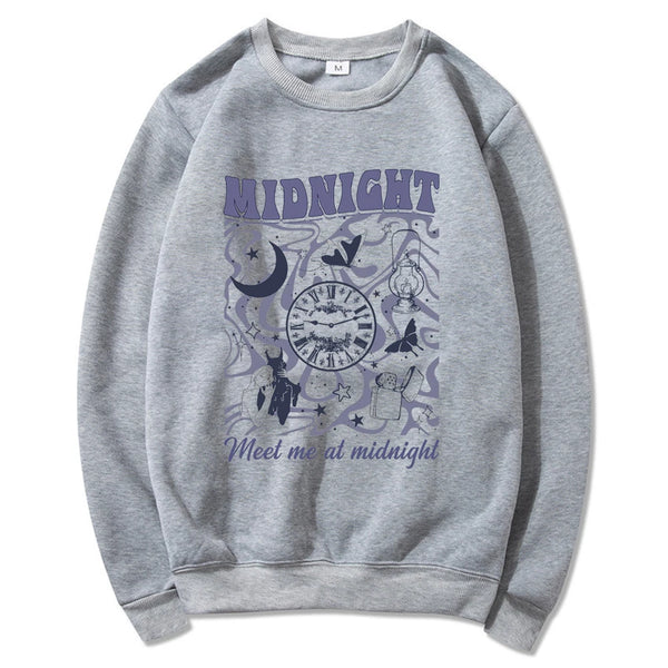 Sleepless Nights Crewneck Taylor Midnights ‘Meet Me at Midnight’ Hoodie for Fans
