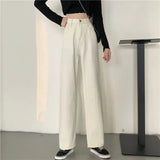 2024 women's denim women's miscellaneous straight pants