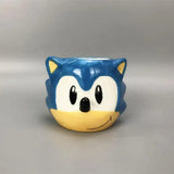 Ultraschall-Maus-Sonic-Keramikbecher, kreativer 3D-Cartoon-Griff, Wassertasse, Kaffeetasse