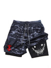 Berserk- Men's 2-in-1 sports shorts, running quick drying shorts