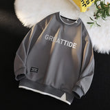 Sweatshirts für Herren, Rundhalsausschnitt, Hip-Hop, Streetwear, langärmelig, lässig