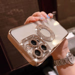 Deluxe Bling Diamond Phone Case for iPhone Transparent Soft Silicone