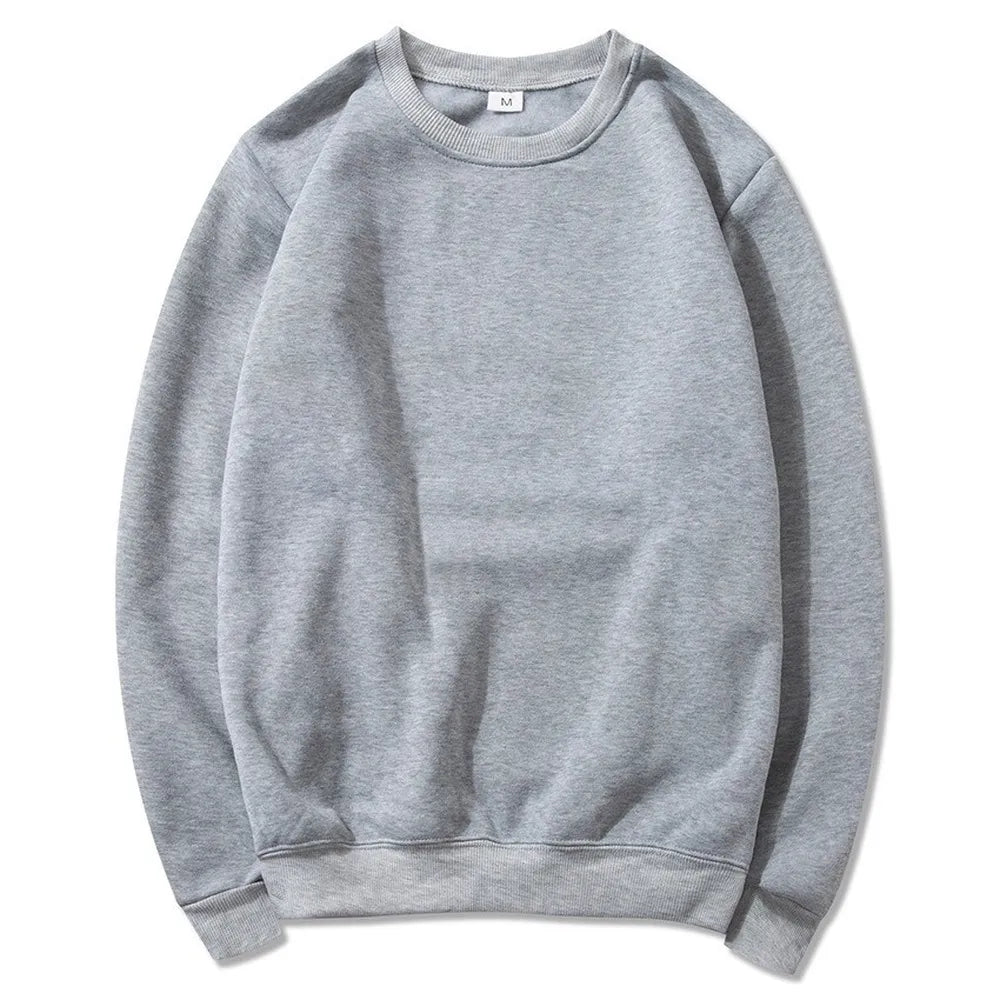 Casual Sweatshirts Men Pullover Solid Tops