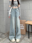 2024 Elevate Your Style Autumn Light Blue Haired Jeans