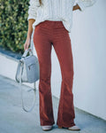 High Waisted Corduroy Flare Pants