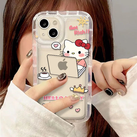 Sanrio Hello Kitty Pochacco Clear Case Cartoon Shockproof Cover