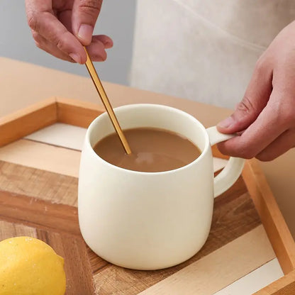 480 ml Keramikbecher für Milch, Tee, Wasser, Kaffee, Frühstück, Haferflocken, großes Fassungsvermögen