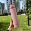Insulated Water Bottle with Straw 600ml 750ml Stainless Steel