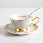 Coffee Cup Saucer Spoon Set Ceramic Mug Tea Cup Cafe