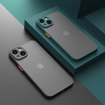 Matte Phone Case for IPhone  Luxury Soft Silicone Shockproof